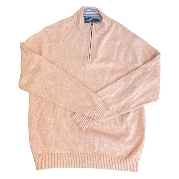 Vineyard Vines Pink Zip Up Sweater - Picture 3 of 16
